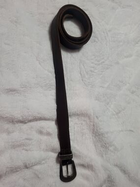 Classic Western Womens Brown Leather Belt - Silver Acents
